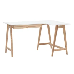 Pracovní stůl Luka s bílou deskou 85x135 cm – Ragaba