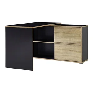 Pracovní stůl s dubovým dekorem 120×120 cm Slide – Germania