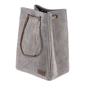 Prádelní koš z manšestru DT3001 šedý