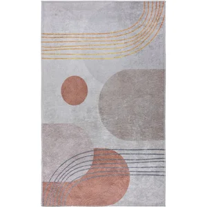 Pratelný běhoun 80x200 cm oranžovo-krémový
