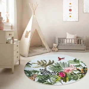 Pratelný dětský hrací koberec Jungle 120 cm
