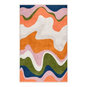 Pratelný koberec 160x230 cm Squiggly Orange