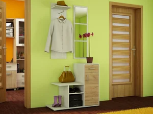 Předsíň BINKA craft bílo-zlatá