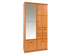 Předsíň CHIRAWA 100 se zrcadlem – olše (101×200×45 cm)
