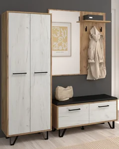 Předsíň PRUDHOE craft zlatý/bílý – 5 let záruky