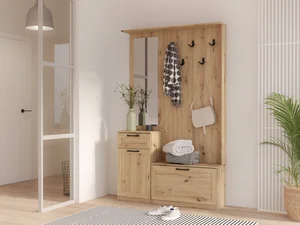 Předsíňová stěna DUNANUEJ 2, dub artisan – 5 let záruka