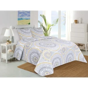 Přehoz na postel My House Mandala 220 × 240 cm + 2 povlaky na polštáře