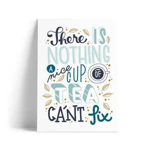 Print s motivem A Nice Cup of Tea – formát A4