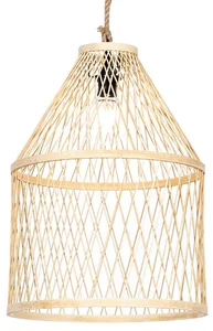 Přírodní ratanové závěsné světlo do zahrady Calamus 40x183,5 cm