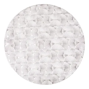 Prostírání Tiseco Home Studio, stříbrné, Ø 38 cm