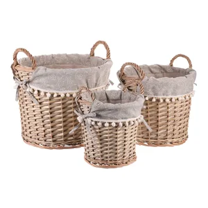 Proutěné koše PRE201, sada 3 kusy