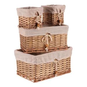 Proutěné koše PRE204 – sada 4 ks