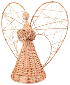 Proutěný anděl srdce Elegance III 30x60 cm