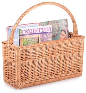 Proutěný koš na časopisy Dialog I.