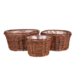 Proutěný obal na květiny PRP306 – sada 3 ks