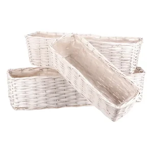 Proutěný truhlík OV4144 WT – sada 3 ks