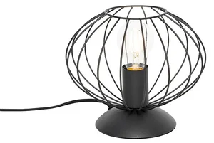 Průmyslová stolní lampa Margarita černá