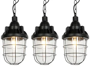 Průmyslová závěsná LED svítidla Cabin, sada 3