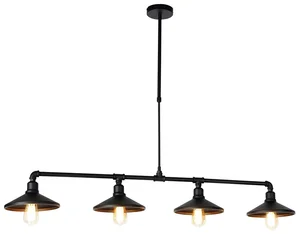 Průmyslové závěsné svítidlo 4 Laser černé