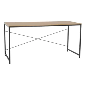 Psací stůl MELLORA dub a černá 150x60 cm