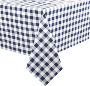 PVC Ubrusovina s Kostkami modrá 140 cm