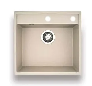 Pyragranitový dřez CAMEA 1B 53×50 vanilla