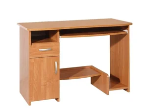QUECER PC stůl se skříňkou – olše, 110×74×55 cm, 5letá záruka