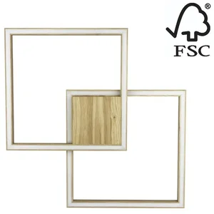 RAMME LED Stropní svítidlo 48W s matným dubovým povrchem