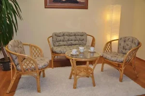 Ratanová sedací souprava Bahama, medová