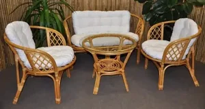 Ratanová sedací souprava Bahama medová