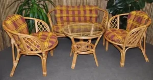 Ratanová sedací souprava Bahama medová