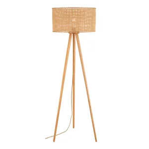 Ratanová stojací lampa SULION Rattan 145 cm