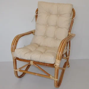 Ratanové křeslo Nilam – světle béžový melír