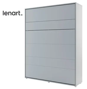 REBECCA Výklopná vysoká postel 160x200 šedá matná