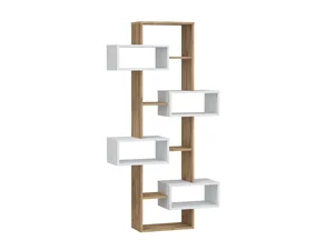 Regál Dorinda craft bílý / craft zlatý – 5 let záruka