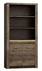 Regál INDIANAPOLIS I-5, jasan tmavý