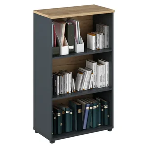 Regál Klaudius Typ 4 – grafit/dub artisan, 70×40×120 cm