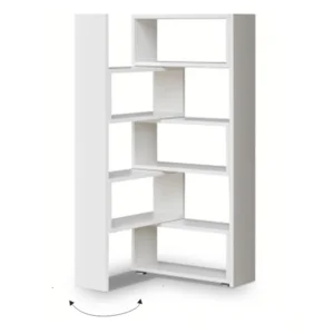 Regál KLOE II – bílý, DTD laminát