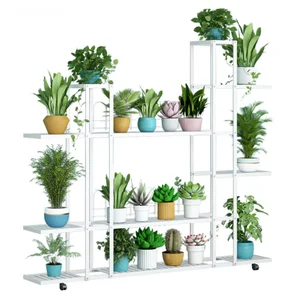 Regál LASKIA s kolečky – bílý