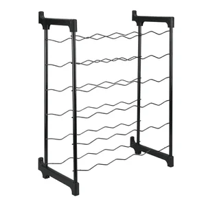 Regál na víno Metaltex 30 lahví šedý