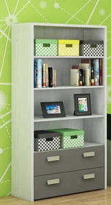 Regál NELLORE craft bílý/grafit