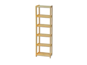 Regál WHYTE – masiv borovice, šířka 60 cm