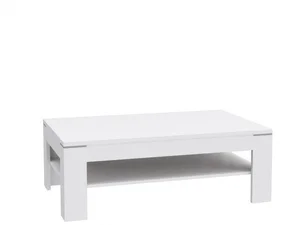 REMPART konferenční stolek – bílý, 120×43×75 cm, 5 let záruky