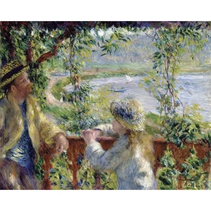 Reprodukce Renoirova obrazu U vody 50x45 cm