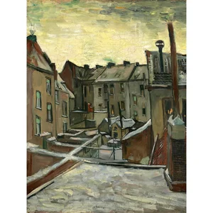 Reprodukce Vincent van Gogh - Domy zpoza, 50x70 cm