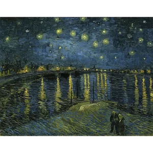 Reprodukce Vincent van Gogh - Hvězdná Noc 90x70 cm