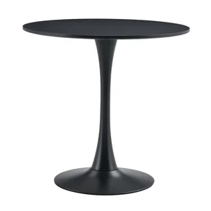 REVENTON NEW – kulatý jídelní stůl 80 cm, černý matný