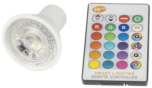 RGBW GU10 LED Žárovka 5W s Dálkovým Ovládáním