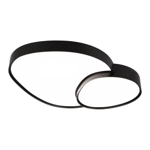 Rise Černé LED stropní osvětlení 63,5x77 cm