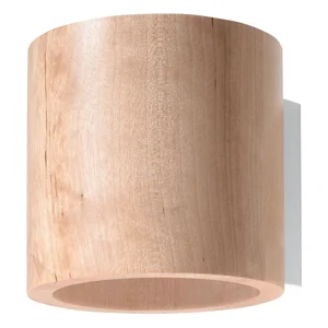 Roda: dřevěné nástěnné svítidlo